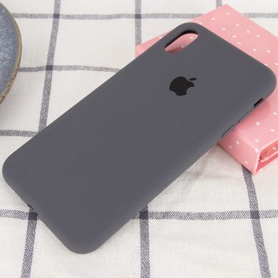 Чохол Silicone Case Full Protective (AA) для Apple iPhone XR (6.1") Сірий / Dark Grey
