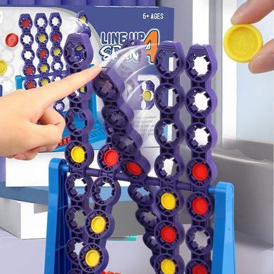 Настольная интерактивная игра Ummi 22048 Line Up Spin 4 Blue