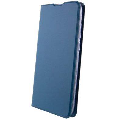 Кожаный чехол книжка GETMAN Elegant (PU) для TECNO Spark 8C Синий