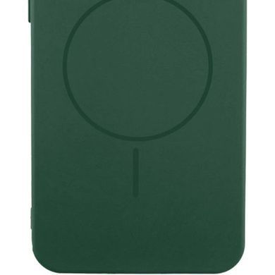 Чехол Silicone Cover Lakshmi Full Camera (AA) with Magnetic Fit для Samsung Galaxy S24 Ultra Зеленый / Dark green