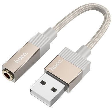 Перехідник Hoco UPA32D Clever USB to 3.5mm Gold