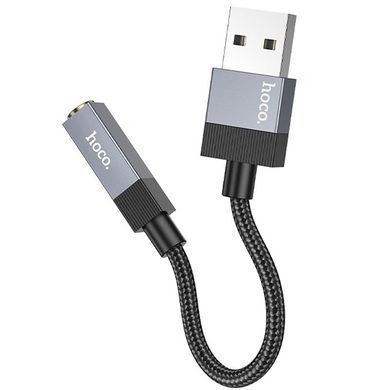 Переходник Hoco UPA32D Clever USB to 3.5mm Black