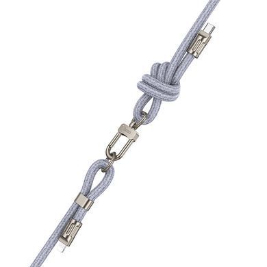 Дата кабель-шнурок Hoco GH7 Elegant Type-C to Lightning (1.8m) Denim Blue