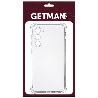 TPU чехол GETMAN Ease logo усиленные углы Full Camera для Samsung Galaxy S23+ Бесцветный (прозрачный)