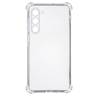 TPU чехол GETMAN Ease logo усиленные углы Full Camera для Samsung Galaxy S23+ Бесцветный (прозрачный)
