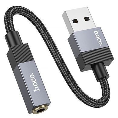 Переходник Hoco UPA32D Clever USB to 3.5mm Black