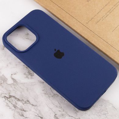 Уценка Чехол Silicone Case Full Protective (AA) для Apple iPhone 15 Plus (6.7") Дефект упаковки / Синий / Deep Navy