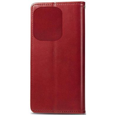 Кожаный чехол книжка GETMAN Gallant (PU) для TECNO Spark 10 Pro Красный