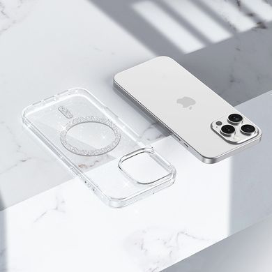 Чехол TPU Eclipse Sparkle Magnetic Fit для Apple iPhone 12 Pro / 12 (6.1") Clear
