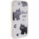 Чехол TPU Panel Stand для Apple iPhone 17 (6.3") Black Cat