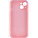 Чохол Silk Full Camera Protective (AA) NO LOGO для Apple iPhone 15 Plus (6.7") Рожевий / Light pink фото 2