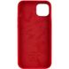 Чехол Silicone case (AAA) full with Magsafe для Apple iPhone 14 (6.1") Красный / Red фото 2