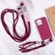 Чехол TPU two straps California для Apple iPhone 13 Pro Max (6.7") Красный / Rose Red фото 6