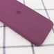 Чехол Silicone Case Square Full Camera Protective (AA) для Apple iPhone 11 (6.1") Бордовый / Maroon фото 2