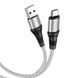 Дата кабель Hoco X50 "Excellent" USB to MicroUSB (1m) Серый фото 3