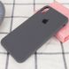 Чехол Silicone Case Full Protective (AA) для Apple iPhone XR (6.1") Серый / Dark Grey фото 2