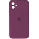 Чехол Silicone Case Square Full Camera Protective (AA) для Apple iPhone 11 (6.1") Бордовый / Maroon фото 1