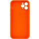 Силиконовый чехол Candy Full Camera для Apple iPhone 11 Pro Max (6.5") Оранжевый / Orange фото 2