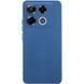 Чехол TPU GETMAN Liquid Silk Full Camera для Infinix Note 40 Pro 4G Синий / Navy Blue