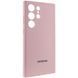 Чехол Silicone Cover Lakshmi Full Camera (AAA) with Logo для Samsung Galaxy S24 Ultra Розовый / Pink Sand фото 2