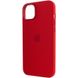 Чехол Silicone case (AAA) full with Magsafe для Apple iPhone 14 (6.1") Красный / Red фото 6