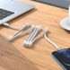 Дата кабель Hoco U103 Magnetic Absorption USB to Lightning (1m) White фото 4