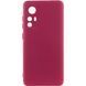 Чохол TPU GETMAN Liquid Silk Full Camera для Xiaomi 12T / 12T Pro Бордовий / Marsala