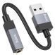 Переходник Hoco UPA32D Clever USB to 3.5mm Black фото 5