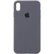 Чехол Silicone Case Full Protective (AA) для Apple iPhone XR (6.1") Серый / Dark Grey