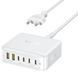 СЗУ Baseus EnerFill FH21 PD120W+QC3.0 6in1 (2USB-A/4C) (E0120T) Moon White фото 1