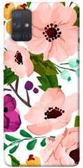 Чохол itsPrint Акварельні квіти для Samsung Galaxy A71