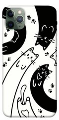 Чохол itsPrint Чорно-білі коти для Apple iPhone 11 Pro Max (6.5")