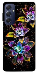 Чехол itsPrint Flowers on black для Samsung Galaxy M54 5G