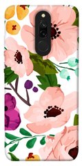 Чехол itsPrint Акварельные цветы для Xiaomi Redmi 8