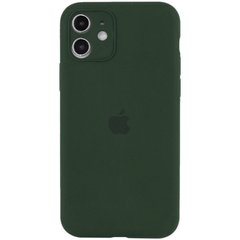 Чохол Silicone Case Full Camera Protective (AA) для Apple iPhone 12 (6.1") Зелений / Cyprus Green