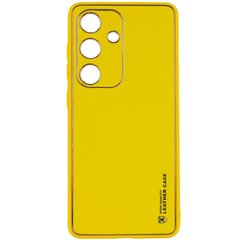 Шкіряний чохол Xshield для Samsung Galaxy S23 FE Жовтий / Yellow