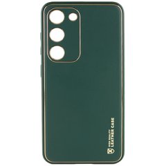 Шкіряний чохол Xshield для Samsung Galaxy S24+ Зелений / Army Green