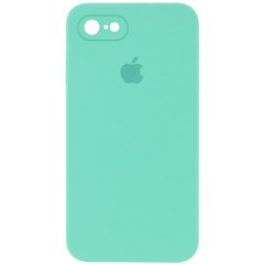 Чохол Silicone Case Square Full Camera Protective (AA) для Apple iPhone 6/6s (4.7") Бірюзовий / Turquoise