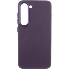 Кожаный чехол Bonbon Leather Metal Style для Samsung Galaxy S22+ Фиолетовый / Dark Purple