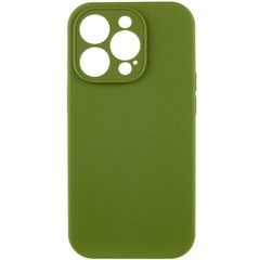 Чохол Silicone Case Full Camera Protective (AA) NO LOGO для Apple iPhone 15 Pro Max (6.7") Зелений / Dark Olive