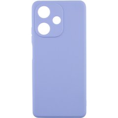 Силиконовый чехол Candy Full Camera для Infinix Hot 30 Голубой / Mist blue