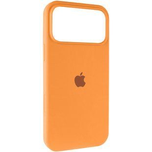 Чехол Silicone Case (AA) Logo with MagSafe для Apple iPhone 17 Pro (6.3") Оранжевый / Orange