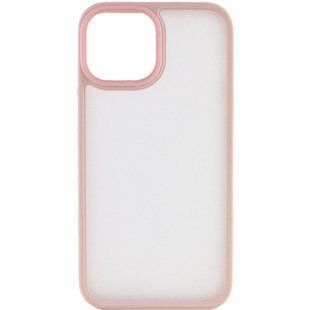 TPU+PC чехол Metal Buttons для Apple iPhone 15 (6.1") Розовый / Pink