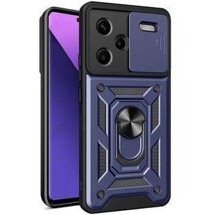 Чехол Ummi Camshield Serge Ring для Xiaomi Redmi Note 13 Pro+ Синий / Navy