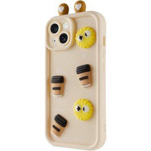 Чохол TPU Toys Case with Ears для Apple iPhone 15 (6.1") Sand