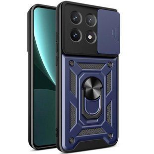 Чехол Ummi Camshield Serge Ring для Xiaomi Poco X6 Pro Синий