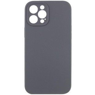 Чехол Silicone Case Full Camera Protective (AA) NO LOGO для Apple iPhone 12 Pro (6.1") Серый / Dark Gray
