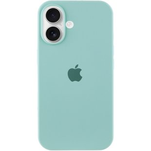 Чехол Silicone Case Full Protective (AA) для Apple iPhone 16 Plus (6.7") Бирюзовый / Beryl