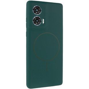 Чохол Silicone Cover Lakshmi Full Camera (AA) with Magnetic Fit для Motorola Edge 50 Fusion Зелений / Dark green