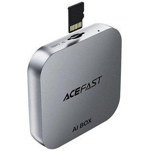 Адаптер Acefast QC2 AI Box car wireless CarPlay/Android Auto Metal gray